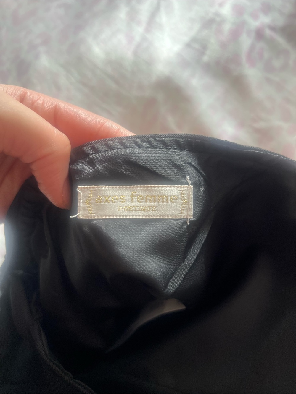 Japanese brand Axes femme black halter top - Picture 3 of 4